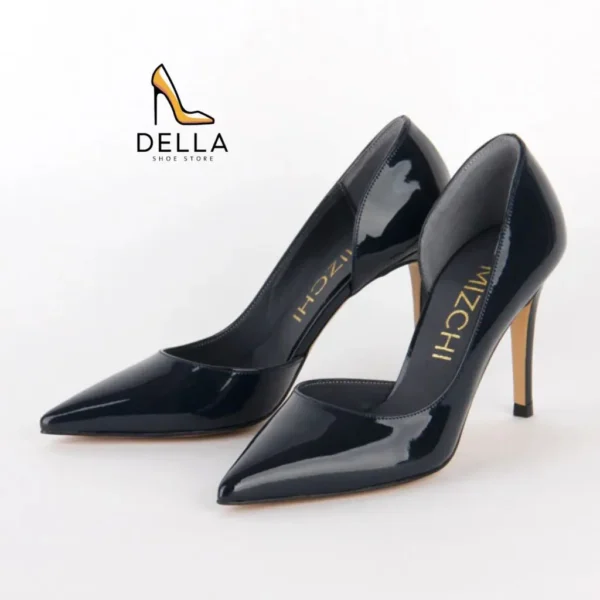 Patent Leather Pointed High Heels Court Shoes